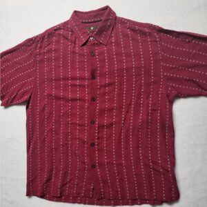 Red Toscano Silk Shirt 55% Silk